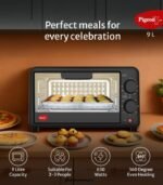 Pigeon 9-Liter Oven Toaster Grill (OTG) for Baking & Grilling (Grey) preodux.in