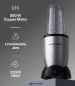 NutriPro 500-Watt Juicer Mixer Grinder & Smoothie Maker (2 Jars, Silver) preodux.in