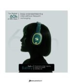 ZEBRONICS Zeb-Thunder, True 60Hr Backup, BT v6.0, Gaming Mode, ENC, AUX, mSD, Dual Pairing Bluetooth & Wired Headset (Teal Green, On the Ear) preodux.in