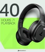 boAt Rockerz 421 Wireless Over-Ear Headphones, 60H Battery, ENx Mic (Black Sabre) preodux.in