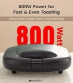 Prestige PGMFB 800-Watt Grill Sandwich Toaster with Fixed Plates (Black) preodux.in