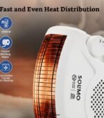 Amazon Brand - Solimo 2000W Portable Room Heater with Adjustable Thermostat (White) preodux.in