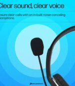 HP B4B09PA Wired On-Ear Headphones with Noise Cancelling Mic (Foldable) preodux.in
