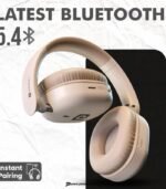 Portronics Muffs M6 Wireless Over-Ear Headphones, 40H Playtime, BT 5.4 (Beige) preodux.in