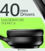 boAt Rockerz 421 Wireless Over-Ear Headphones, 60H Battery, ENx Mic (Black Sabre) preodux.in