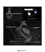 boAt Rockerz 550, 50mm Drivers, 20 H Battery, Stream Ad Free Music via App Support Bluetooth Headset (Black, On the Ear) preodux.in