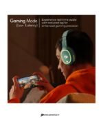 ZEBRONICS Zeb-Thunder, True 60Hr Backup, BT v6.0, Gaming Mode, ENC, AUX, mSD, Dual Pairing Bluetooth & Wired Headset (Teal Green, On the Ear) preodux.in