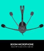 Logitech H111 Wired On-Ear Stereo Headphones with Mic (Black) preodux.in