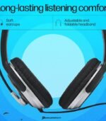 HP B4B09PA Wired On-Ear Headphones with Noise Cancelling Mic (Foldable) preodux.in