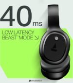 boAt Rockerz 421 Wireless Over-Ear Headphones, 60H Battery, ENx Mic (Black Sabre) preodux.in
