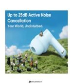 realme Buds T200x True Wireless Earbuds with 12.4mm Dynamic Bass Drivers, 25 dB ANC, Quad Mic, 45ms Latency, Upto 48 Hrs Playback, Fast Charge, IP55 Rated, BT 5.4 (Pure Black) preodux.in