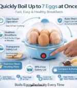 Smart Deal Hub Electric Egg Boiler - 7 Egg Capacity Transparent Lid (Blue) preodux.in