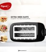 Pigeon 2-Slice Auto Pop-Up Bread Toaster 750W (Black) preodux.in