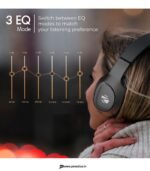 Zebronics Thunder Neo Wireless Bluetooth Headphones, 50H Playback, ENC (Black) preodux.in