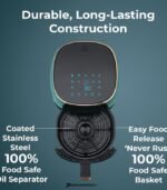 Pigeon 4.2-Liter Digital Air Fryer with 360° High Speed Air Circulation 1200W preodux.in