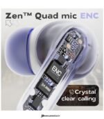 GOBOULT Z40 True Wireless Earbuds, 60H Playtime, ENC Mic, Low Latency Gaming, IPX5 (Lavender) preodux.in