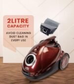 Eureka Forbes Quick Clean DX 1200W Vacuum Cleaner with Reusable Dust Bags (Red) preodux.in