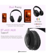 Zebronics Thunder Neo Wireless Bluetooth Headphones, 50H Playback, ENC (Black) preodux.inZebronics Thunder Neo Wireless Bluetooth Headphones, 50H Playback, ENC (Black) preodux.in