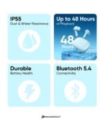 realme Buds T200x True Wireless Earbuds with 12.4mm Dynamic Bass Drivers, 25 dB ANC, Quad Mic, 45ms Latency, Upto 48 Hrs Playback, Fast Charge, IP55 Rated, BT 5.4 (Pure Black) preodux.in