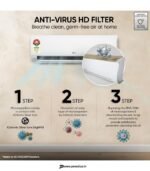 LG 1.5 Ton 5-Star AI Convertible 6-in-1 Smart Inverter Split AC (Copper Condenser, White) preodux.in
