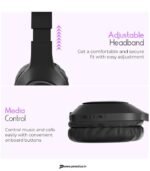 Zebronics Thunder Neo Wireless Bluetooth Headphones, 50H Playback, ENC (Black) preodux.in