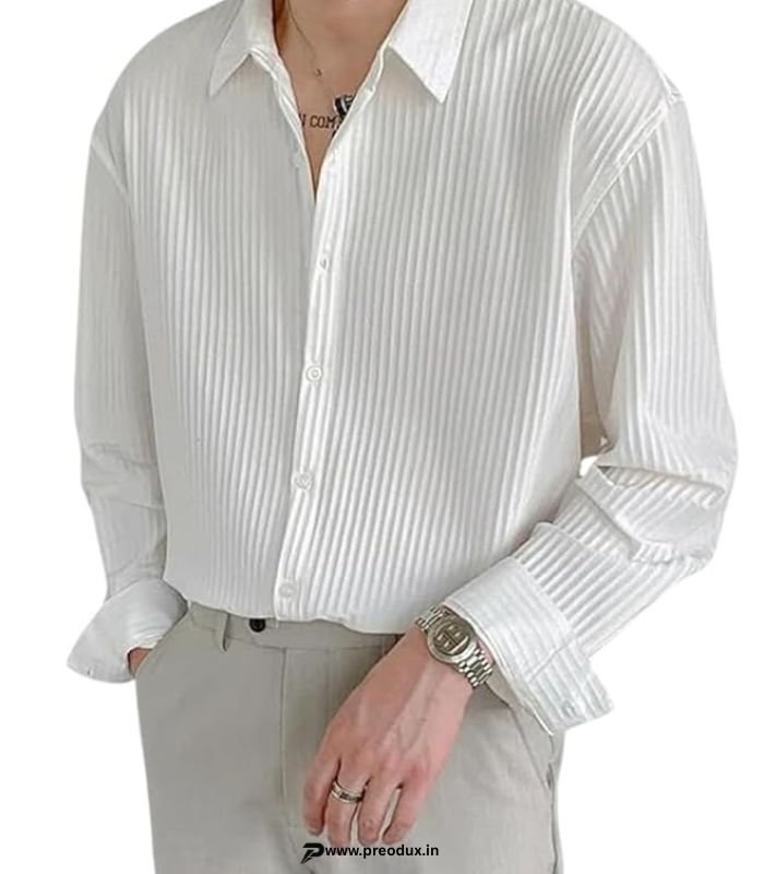 GRECIILOOKS Men's Formal Button Down Shirt – Slim Fit Polycotton Shirt's for Men preodux.in